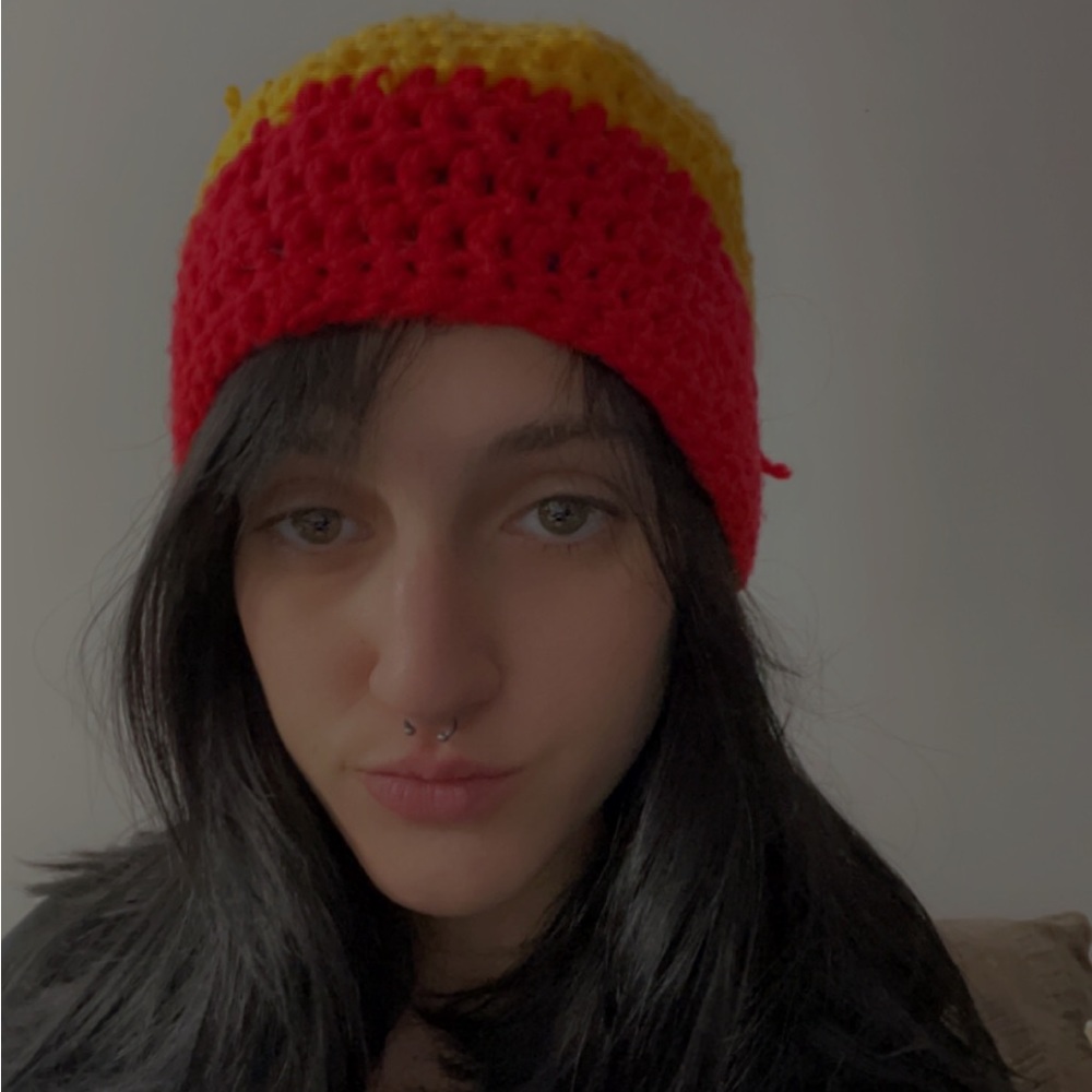 Hand crochet RASTA HAT - Picture 3 of 3